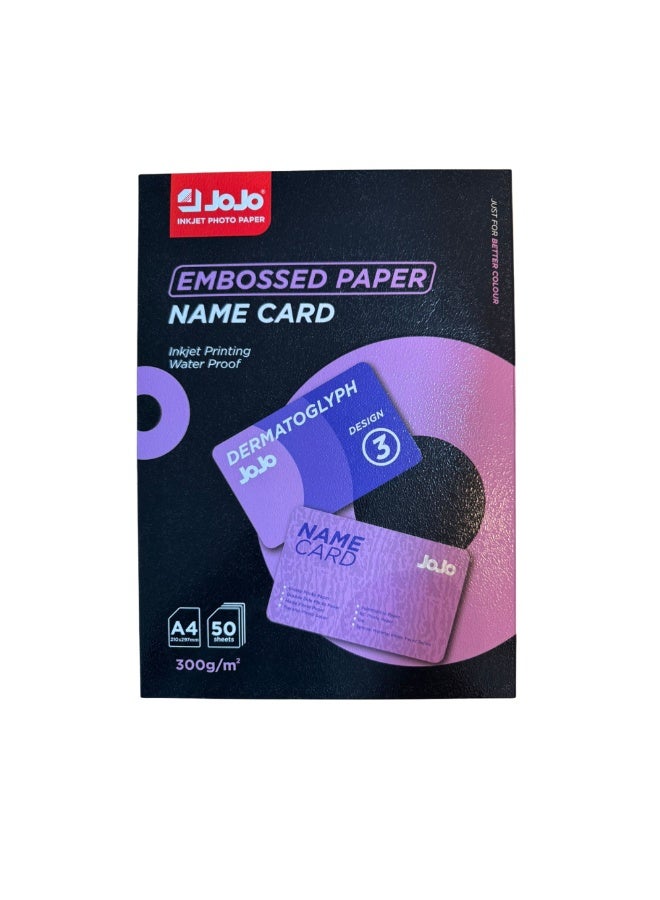 Jojo glossy paper No. 3, reinforced and durable, 300 gsm. Professional A4 size, high quality - Image 1